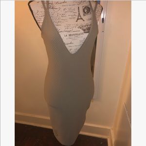 SOLD🔥Textured Taupe Bodycon Dress by Boohoo